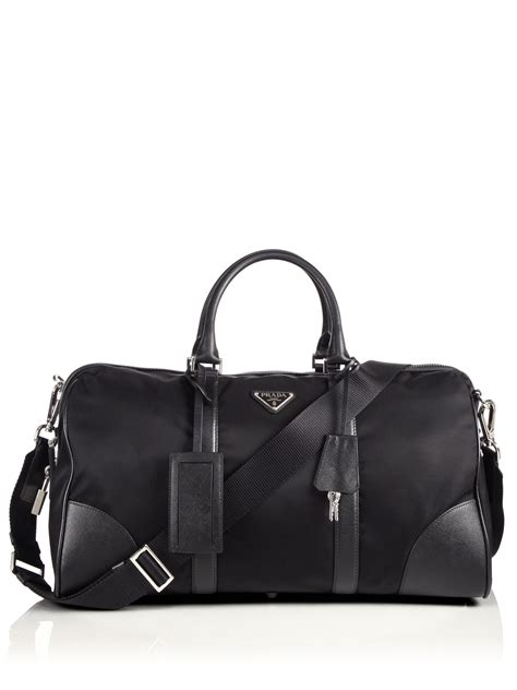 prada leather duffle bag